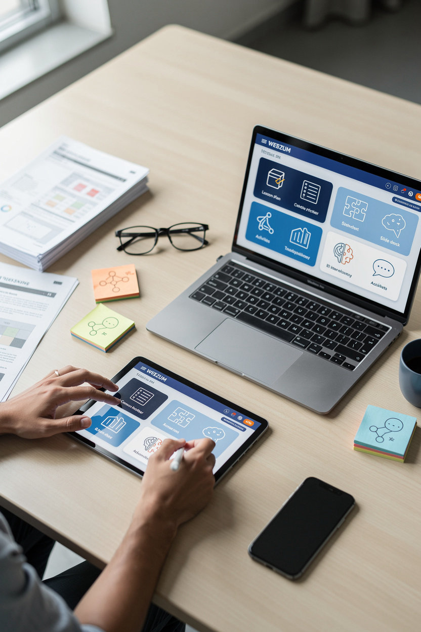 WEBZUM ferramentas de IA para criar planos de aula, atividades e adaptações pedagógicas automaticamente