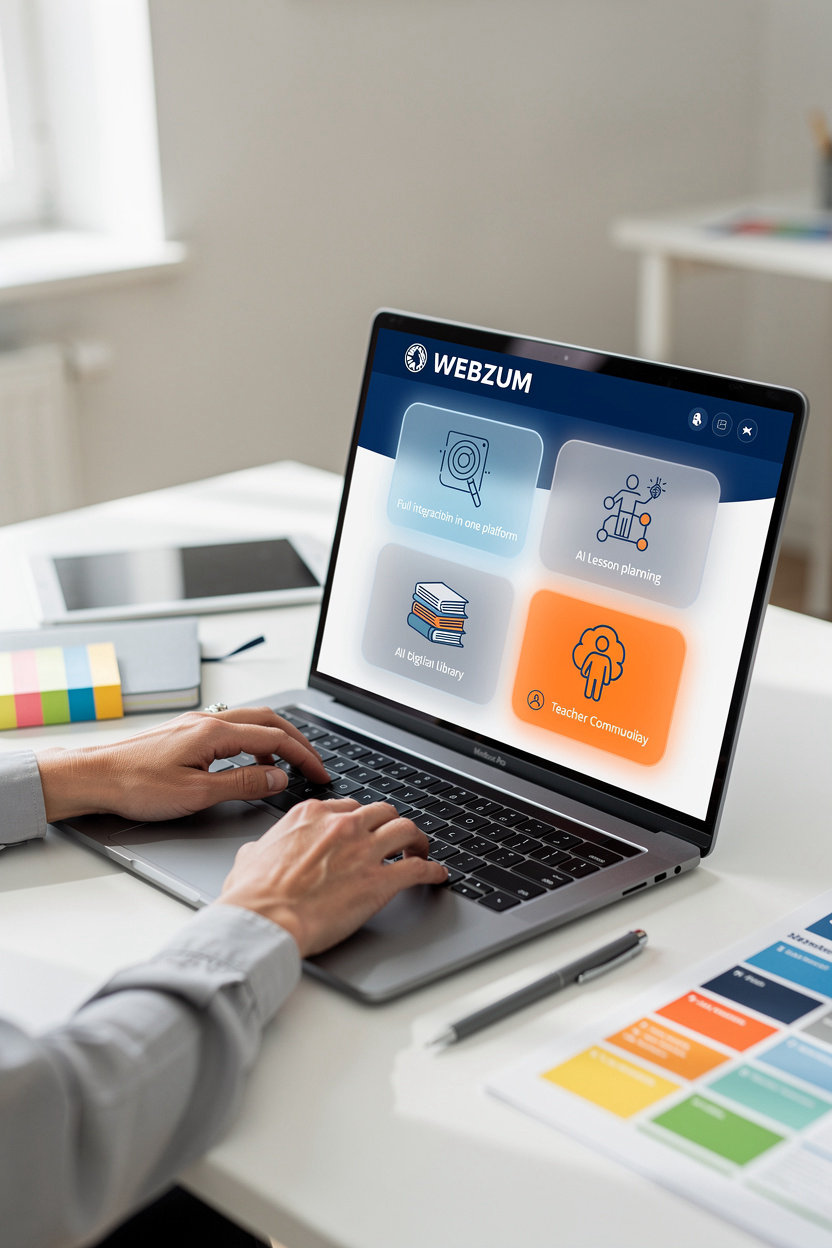 WEBZUM plataforma educacional integrada com IA, biblioteca digital e comunidade de professores em São Paulo